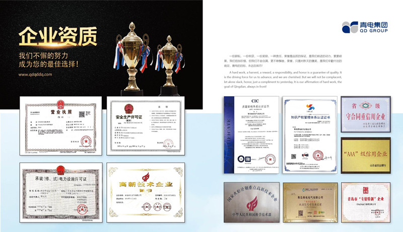 Z6尊龙凯时变压器——企业资质